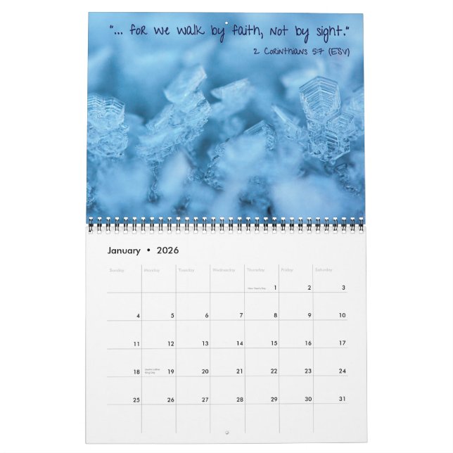 2015 calendriers inspirés de vers de bible (Jan 2026)