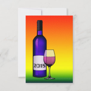 2015 celebration wine invitation
