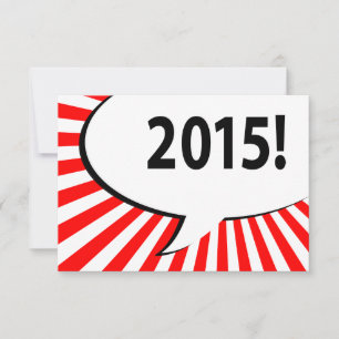 2015! comic bubble invitation
