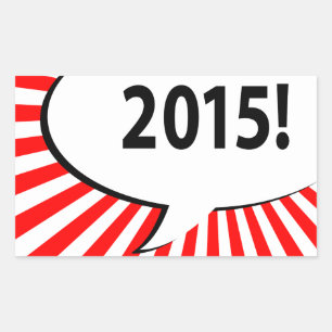 2015! comic bubble sticker