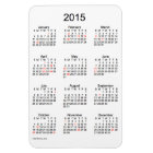2015 Holiday Calendar by Janz 4x6 Magnet