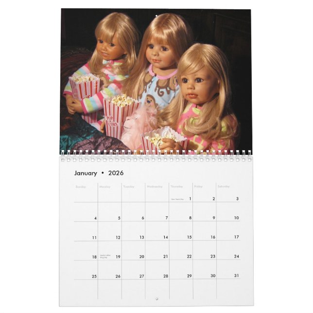 2015 Masterpiece Dolls Photo Calendar (Jan 2026)