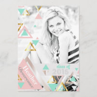 2015 Modern Gold Pyramids Senior Photo Graduation