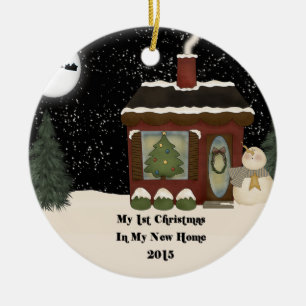2015 New Home Christmas Ceramic Ornament