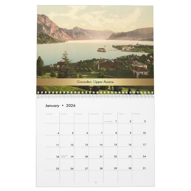 2015 Olde World Views of Upper Austria Calendar (Jan 2026)