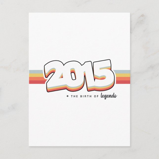 2015 The birth of legends Postcard (Front)