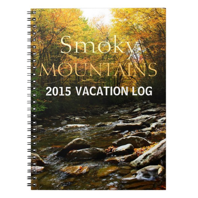 2015 Vacation Log Book - Smoky Mountain Autumn (Front)