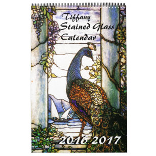 2016 2017 calendriers de nature en verre souillé