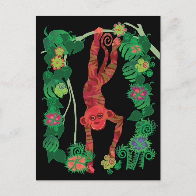 2016 ans des cartes postales de singe (Devant)