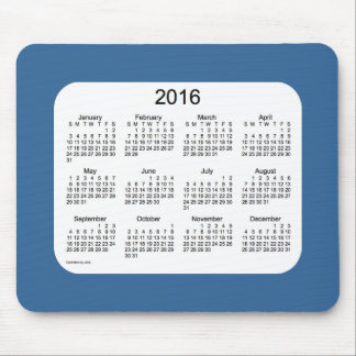 2016 Blue Calendar by Janz Mousepad