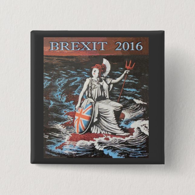 2016 BREXIT 2 INCH SQUARE BUTTON (Front)