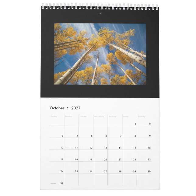 2016 Calendar (Oct 2027)