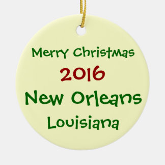 2016 CUSTOMIZABLE NEW ORLEANS CHRISTMAS ORNAMENT !