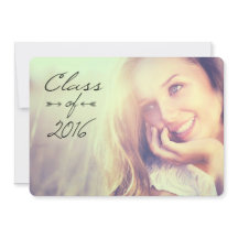 2016 Elegant Graduation Open House Invitations