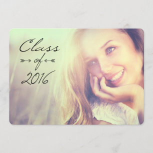 2016 Elegant Graduation Open House Invitations