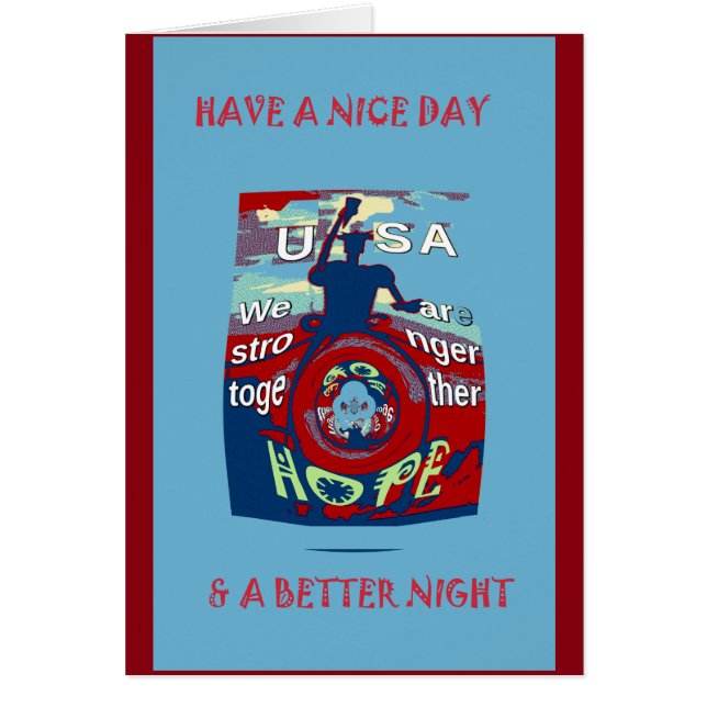 2016 États-Unis ont un jour de Nice Hillary Strong (Devant)