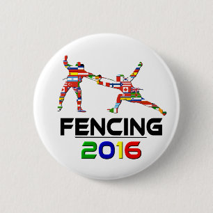 2016: Fencing 2 Inch Round Button