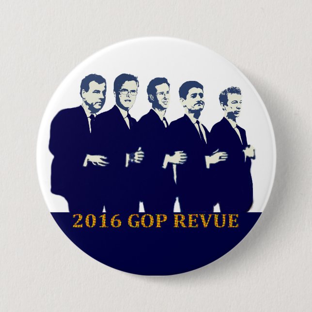 2016 GOP Presidential Contenders 3 Inch Round Button (Front)