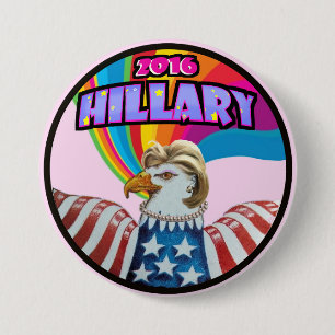 2016 Hillary 3 Inch Round Button