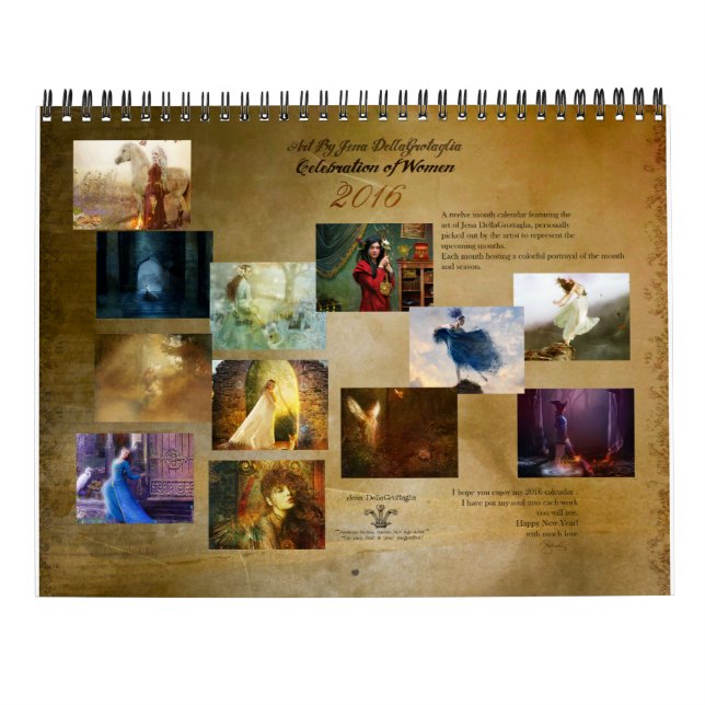 2016 Ladies in Art Calendar (Back)