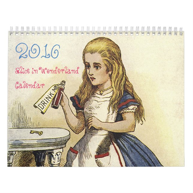 2016 milieu Alice dans le calendrier du pays des (Protection)
