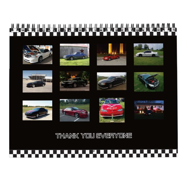 2016 Monte of the Month Calendar (Back)