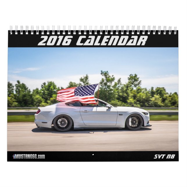 2016 Mustang Calendar - mustang6.com (Cover)