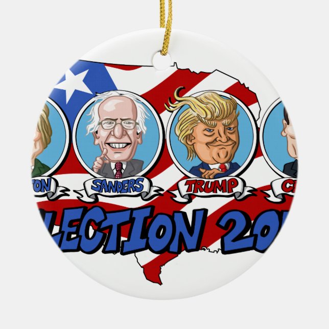2016 Presidential Election Ceramic Ornament (Front)