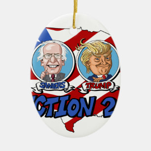 2016 Presidential Election Ceramic Ornament