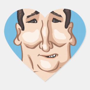 2016 Presidential Election Heart Sticker