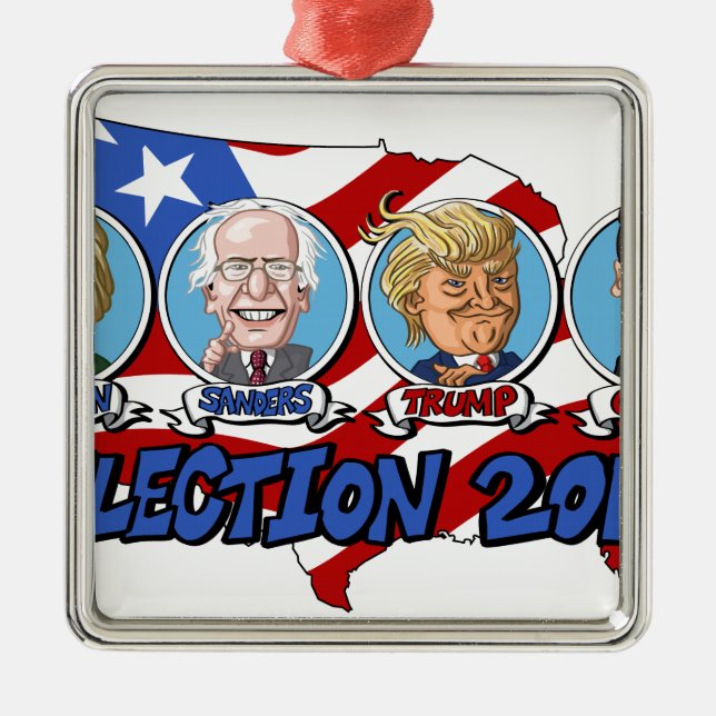 2016 Presidential Election Metal Ornament (Front)