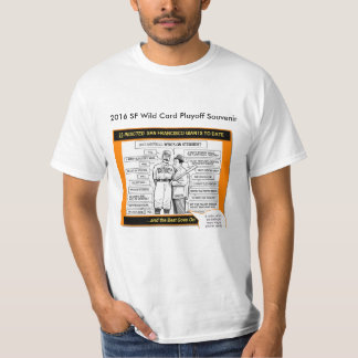 2016 SF Playoff Souvenir T-shirt -WHO'S ON FIRST?