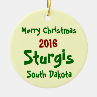 2016 Sturgis South Dakota MERRY CHRISTMAS ORNAMENT