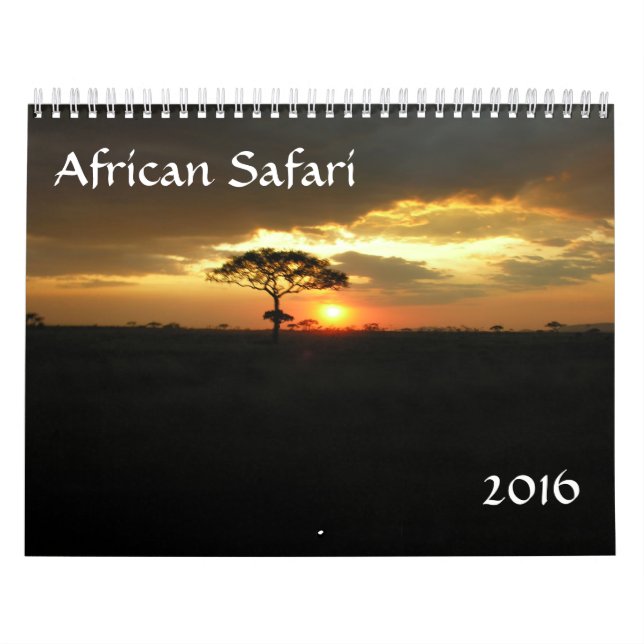 2016 Tanzania Safari Calendar (Cover)