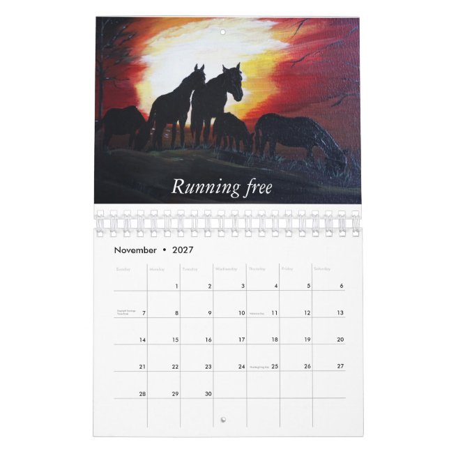 2016 western art image calendar (Nov 2027)