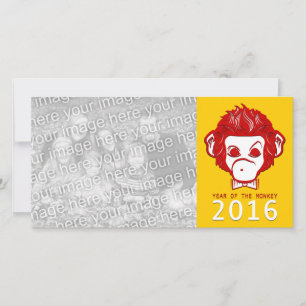 2016 year of the monkey (bowtie) holiday card