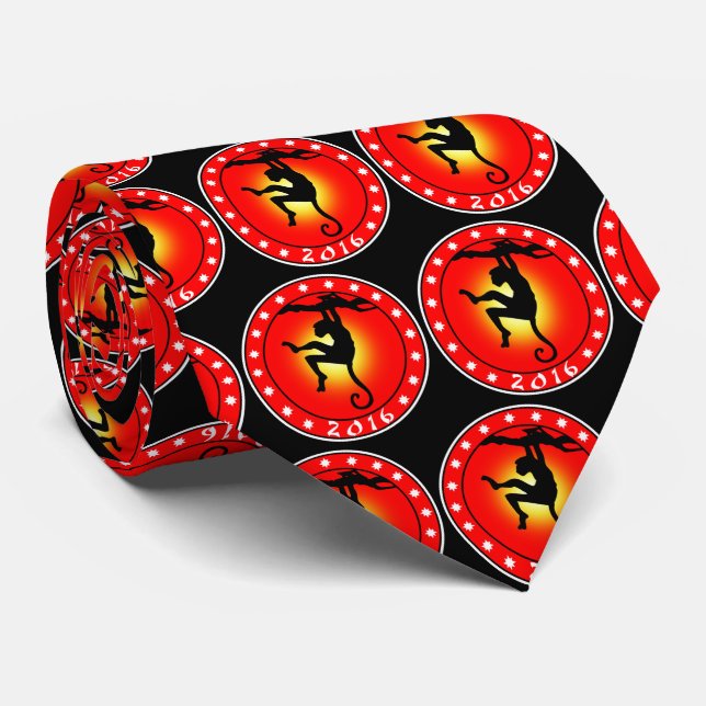 2016 Year of the Monkey Tie (Rolled)
