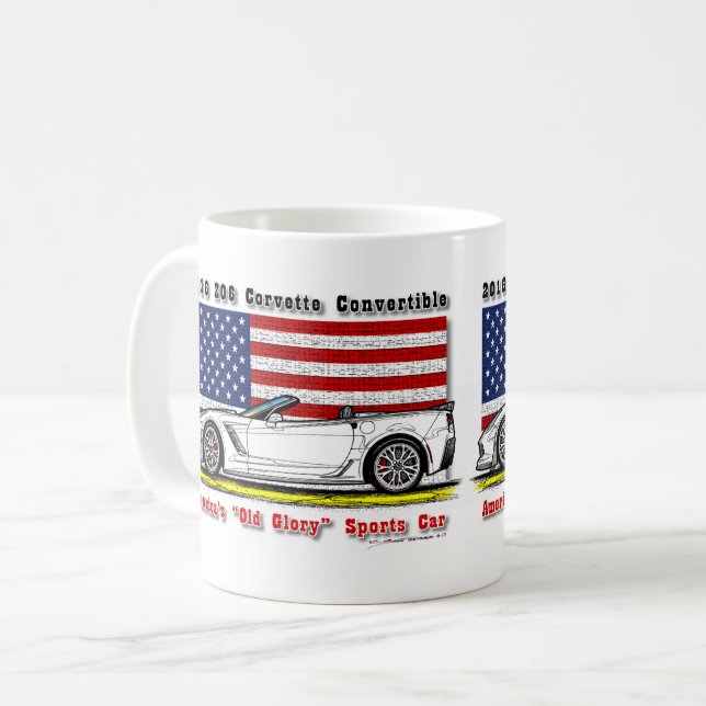 2016 Z06 Corvette Convertible Coffee Mug (Front Left)