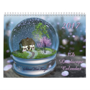 2017 3D Landscape Calendar