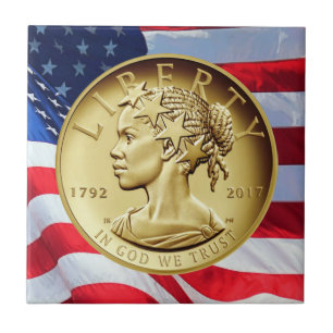 2017 American Liberty 225th Anniversary Gold Coin  Tile