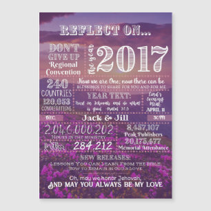 2017 Anniversaire théocratique 5" x 7" Carte magné