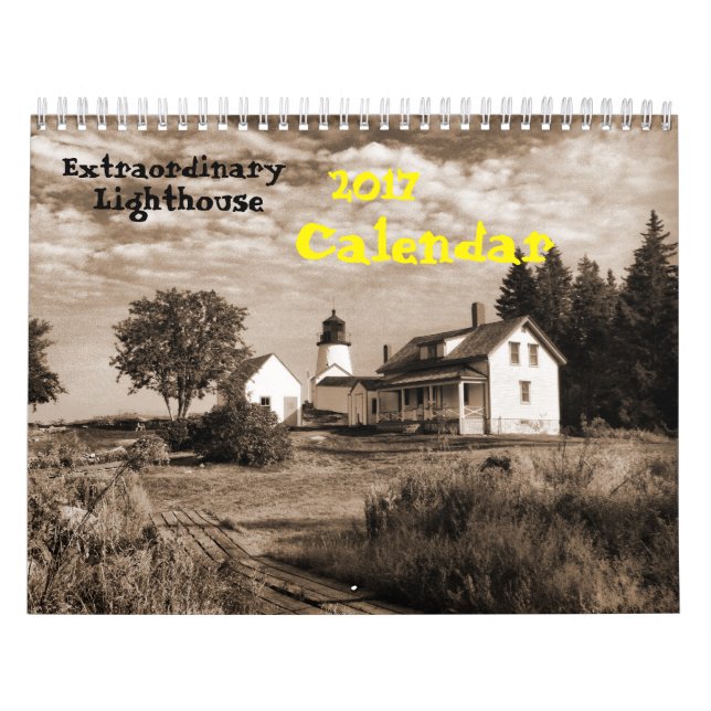 2017  Calendar- Extraordinary Lighthouse Calendar (Cover)