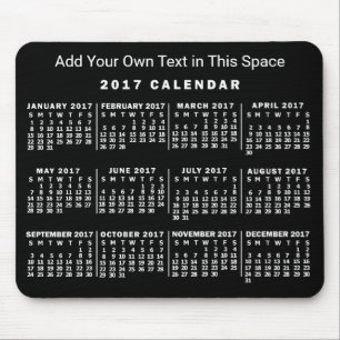 2017 Calendar (See Description for New Version)  Mouse Pad