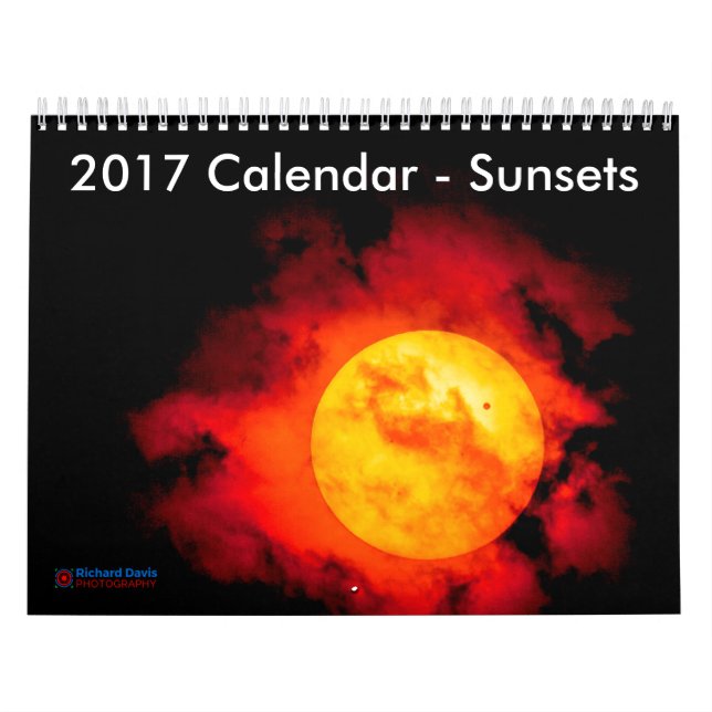 2017 Calendar - Sunsets (UK Cultural Information) (Cover)