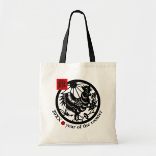 2017 Chinese Year of the Rooster Tote Bags