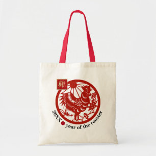 2017 Chinese Year of the Rooster Tote Bags
