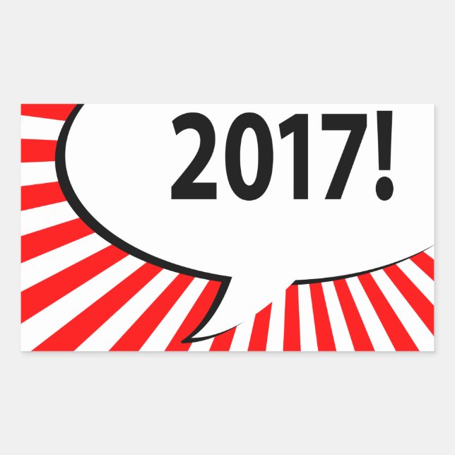 2017 comic bubble sticker (Front)