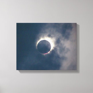 2017 Full Solar Eclipse Canvas Print
