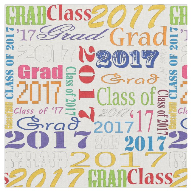 2017 Graduation Fabric (Close Up)