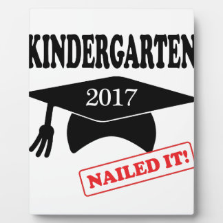 2017 Kindergarten Nailed It Plaque